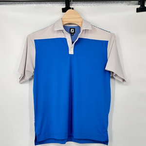 FJ GILD AHIRT BKUE AND WHITE‎ SIZE LARGE